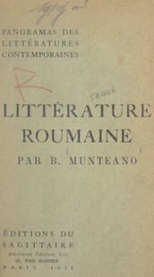 Panorama de la littérature roumaine contemporaine