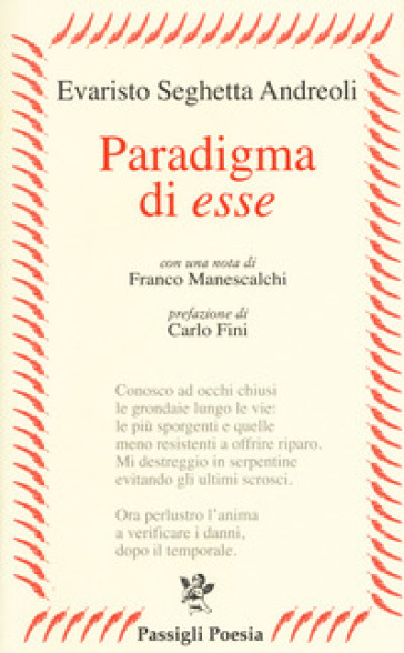 Paradigma di esse - Evaristo Seghetta Andreoli