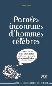 Paroles inconnues d hommes célèbres