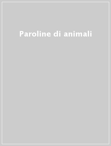 Paroline di animali