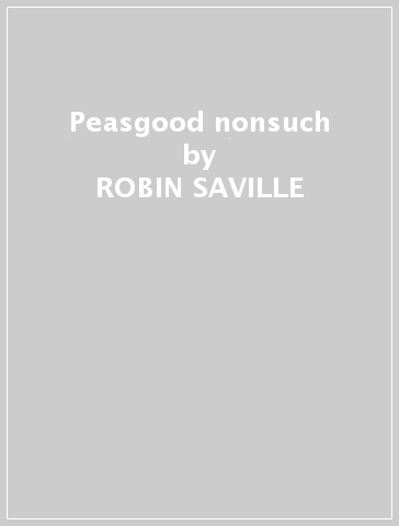 Peasgood nonsuch - ROBIN SAVILLE
