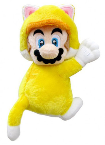 Peluche Mario Gatto Mani Magnetiche 19cm