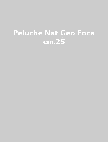 Peluche Nat Geo Foca cm.25