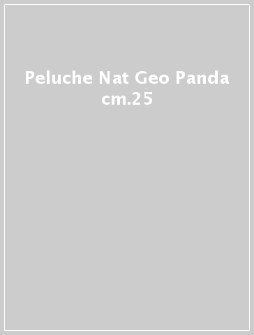 Peluche Nat Geo Panda cm.25