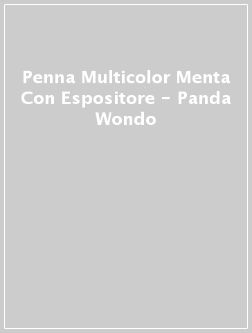 Penna Multicolor Menta Con Espositore - Panda Wondo