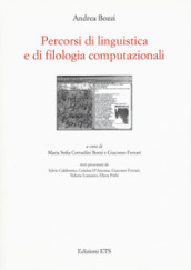 Percorsi di linguistica e di filologia computazionali