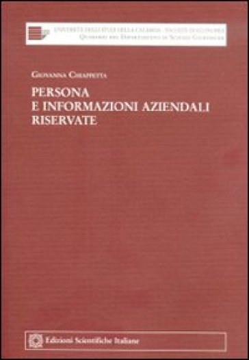 Persona e informazioni aziendali riservate - Giovanna Chiappetta