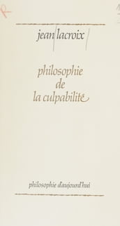 Philosophie de la culpabilité