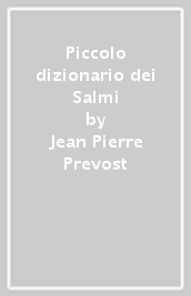 Piccolo dizionario dei Salmi