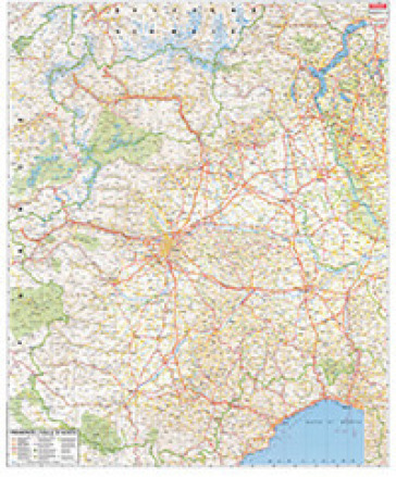 Piemonte. Carta geografica stradale