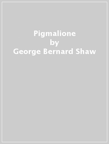 Pigmalione