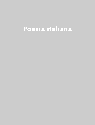 Poesia italiana