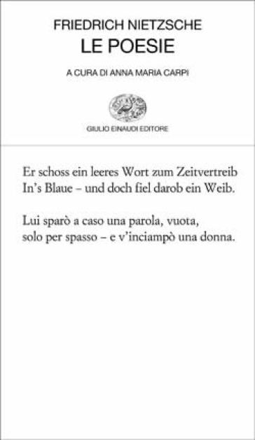 Poesie. Testo tedesco a fronte (Le) - Friedrich Nietzsche