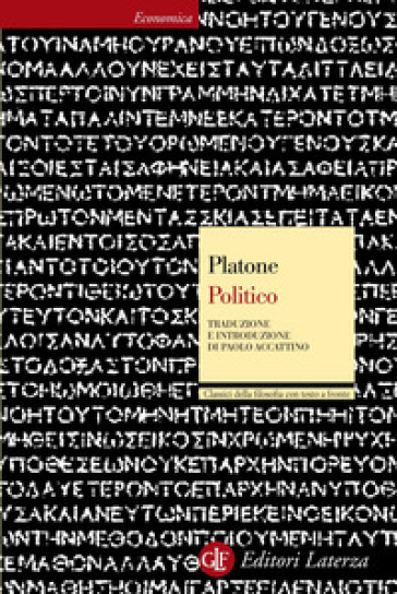 Politico. Testo greco a fronte - Platone