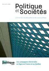Politique et Sociétés. Vol. 37 No. 2, 2018