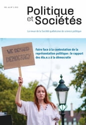 Politique et Sociétés. Vol. 41 No. 2, 2022