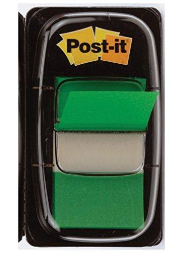 Post-it Index - 50 Bandierine Segnapagina Colore Verde (25,4x43,6 Mm)