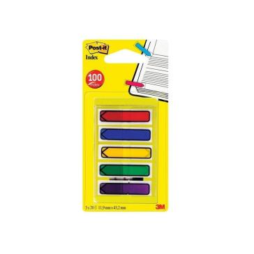 Post-it Index - Miniset Dispenser 100 Segnapagina Frecce 5 Colori (12x43,6 Mm)