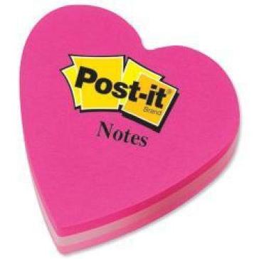 Post-it Notes - Blocchetto Sagomato Cuore Colori Assortiti (cm 7x7)