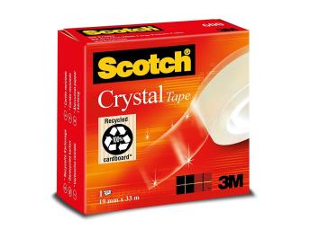 Post-it Scotch - Nastro Crystal Clear In Scatola Individuale (19mmx33mt)