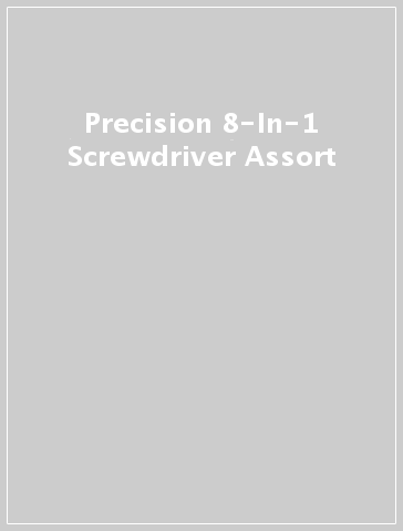 Precision 8-In-1 Screwdriver Assort