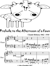 Prelude to the Afternoon of a Faun Beginner Piano Sheet Music