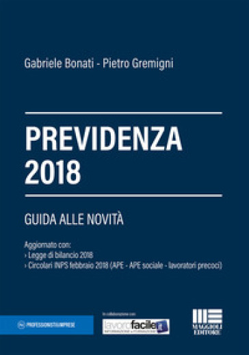 Previdenza 2018 - Gabriele Bonati - Pietro Gremigni