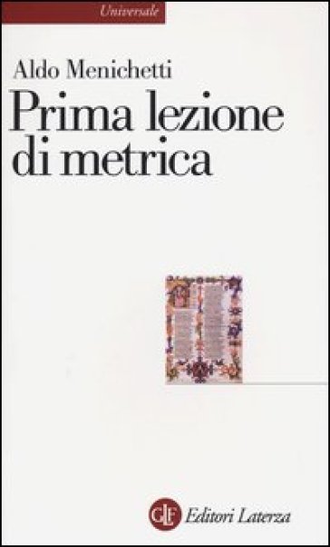 Prima lezione di metrica - Aldo Menichetti