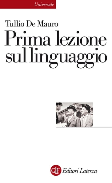 Prima lezione sul linguaggio - De Mauro Tullio