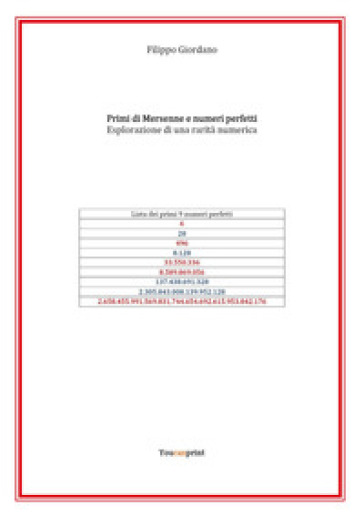 Primi di Mersenne e numeri perfetti - Filippo Giordano