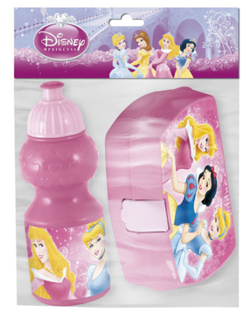 Principesse Disney - Set Borraccia E Portamerenda - - idee regalo