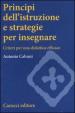 Principi dell istruzione e strategie per insegnare. Criteri per una didattica efficace