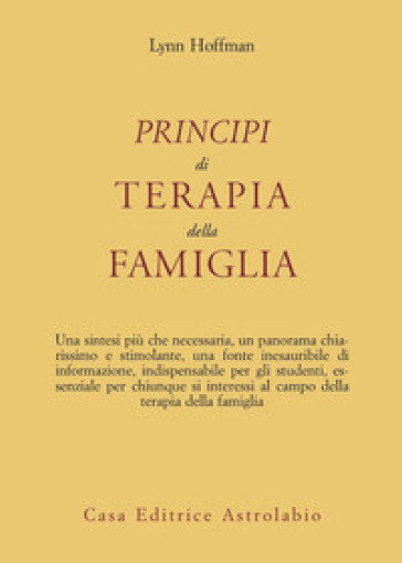 Principi di terapia della famiglia - Lynn Hoffman