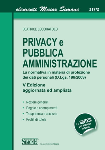 Privacy e Pubblica Amministrazione - Beatrice Locoratolo