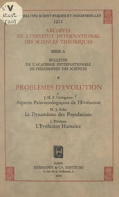 Problèmes d évolution