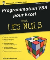 Programmation VBA pour Excel 2013 et 2016 Pour les Nuls