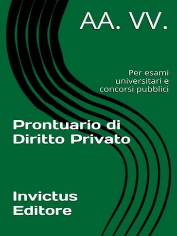 Prontuario di diritto privato - AA.VV. Artisti Vari