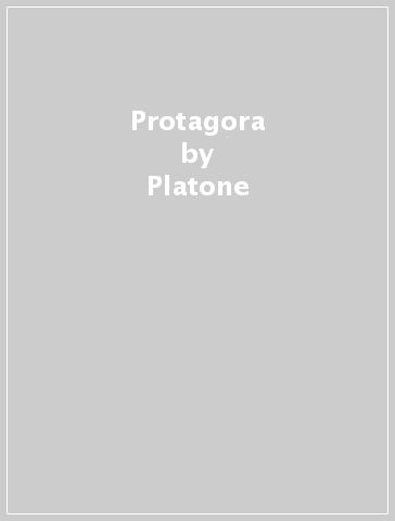 Protagora - Platone