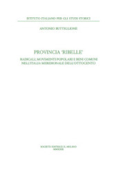 Provincia ribelle. Radicali, movimenti popolari e beni comuni nell Italia meridionale dell Ottocento