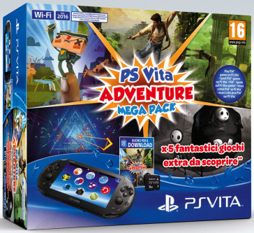 Ps Vita 2016+MC 8GB+Adventure MegaPack