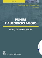 Punire l autoriciclaggio