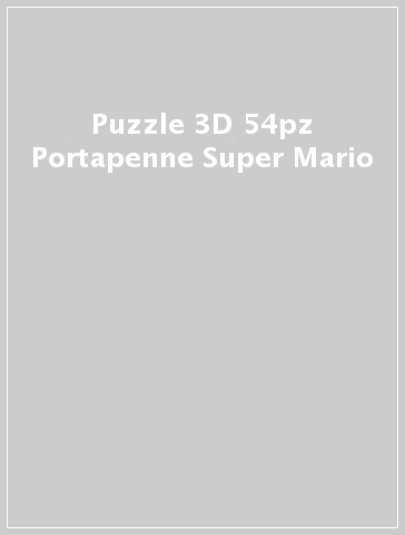 Puzzle 3D 54pz Portapenne Super Mario - - idee regalo - Mondadori Store