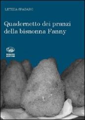 Quadernetto dei pranzi della bisnonna Fanny