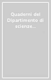 Quaderni del Dipartimento di scienze dell educazione dell Università degli studi di Salerno