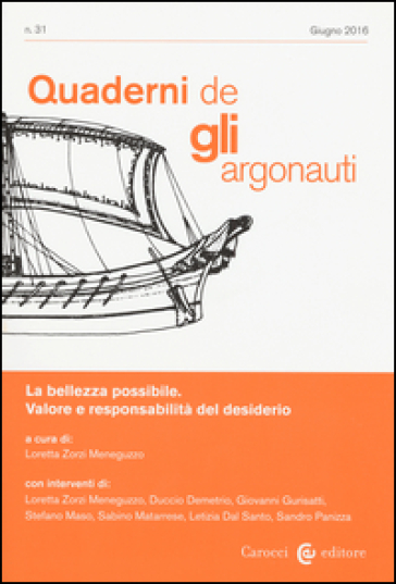 Quaderni de «Gli argonauti» (2016). 31.