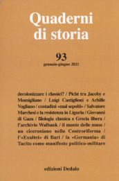 Quaderni di storia (2021). 93: Gennaio-giugno 2021