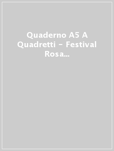 Quaderno A5 A Quadretti - Festival Rosa E Nero - Go With The Flow - - idee  regalo - Mondadori Store