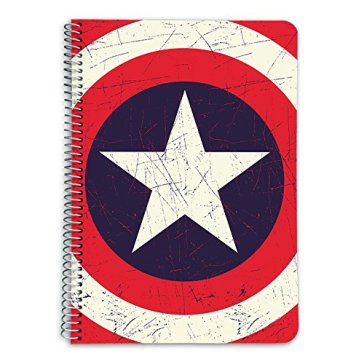 Quaderno Cop Rigida A5 Marvel Captain America Shield