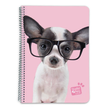 Quaderno Cop Rigida A5 Studio Pets Dog Glasses