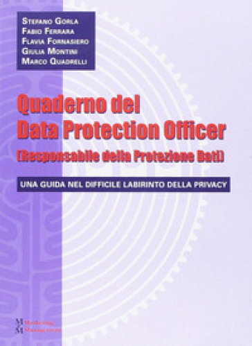 Quaderno del data protection officer (responsabile della protezione dati)